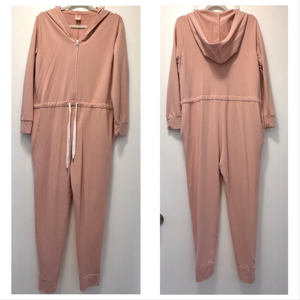 Large | Smash + Tess x Jillian Harris: Harris Hoodie Romper | Pretty Pink